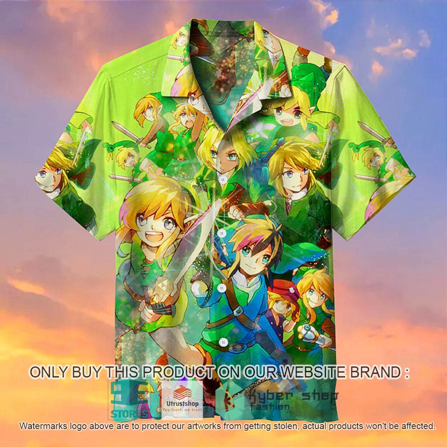 zelda green hawaiian shirt 1 91513