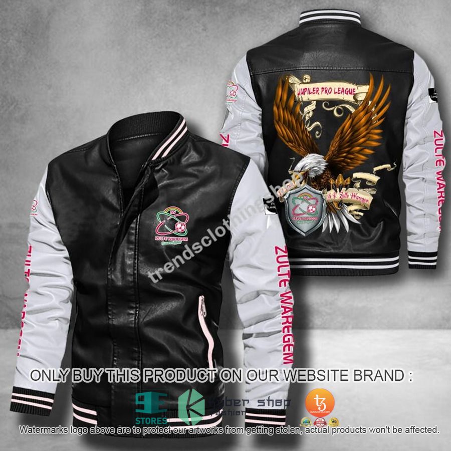 zulte waregem eagle league leather bomber jacket 1 93607