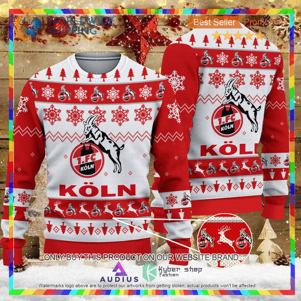 1 fc koln white red ugly christmas sweater 1 1372