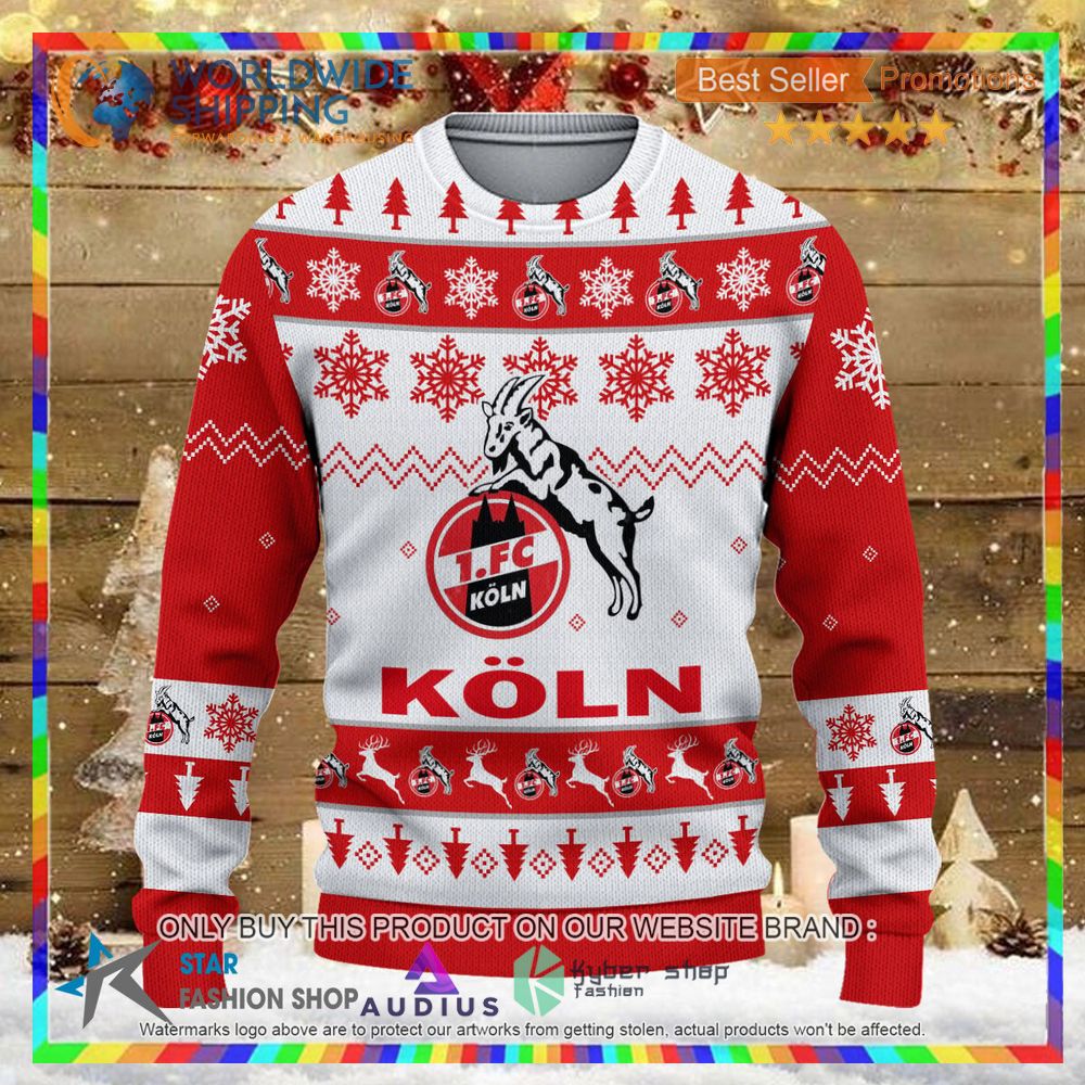 1 fc koln white red ugly christmas sweater 2 29377