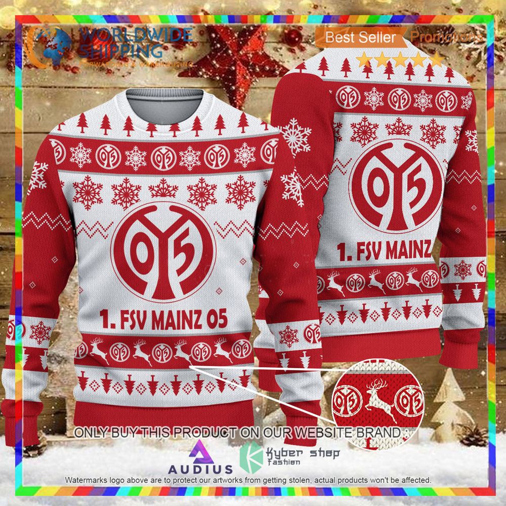 1 fsv mainz 05 white red ugly christmas sweater 1 31304