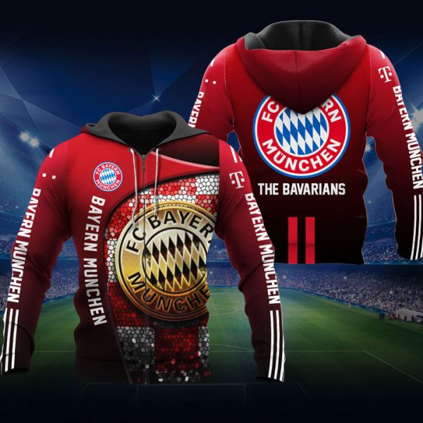 FC Bayern Munchen football 3d all over print hoodie4 600x600 1