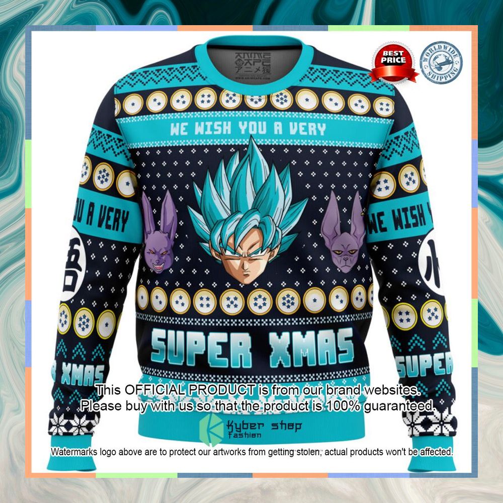A Very Saiyan Christmas Dragon Ball Z Christmas Sweater 18