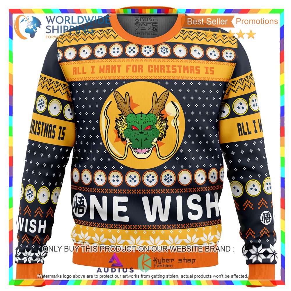 a very shenron christmas dragon ball z ugly christmas sweater 1 68766