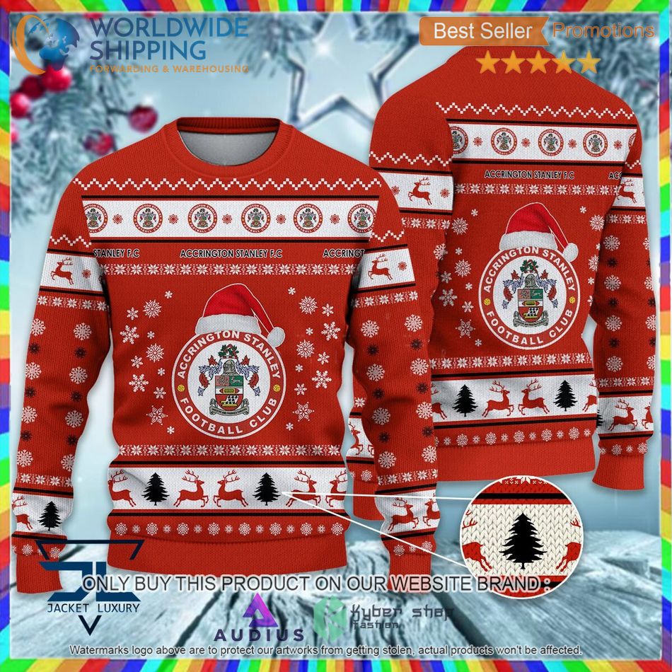 accrington stanley efl ugly christmas sweater 1 70538