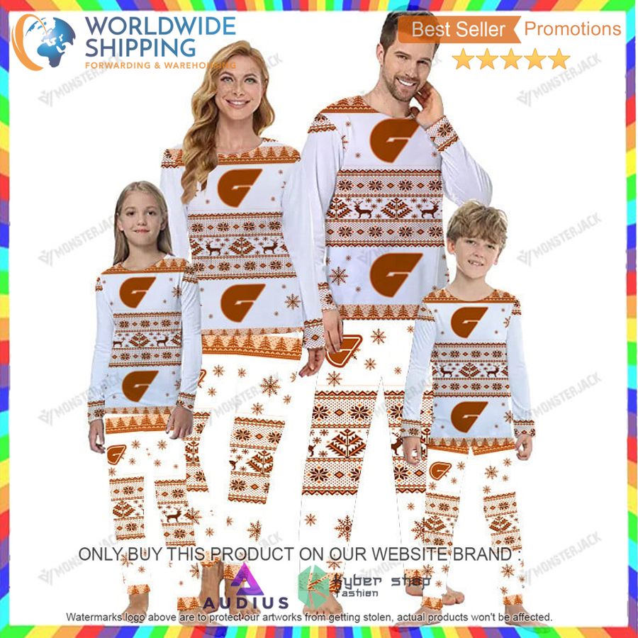 afl gws giants christmas pajamas set 1 10684
