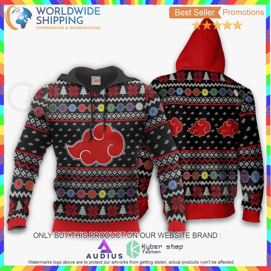 Akatsuki Naruto Anime Sweater, Hoodie 3 akatsuki naruto anime sweater hoodie 3 37797