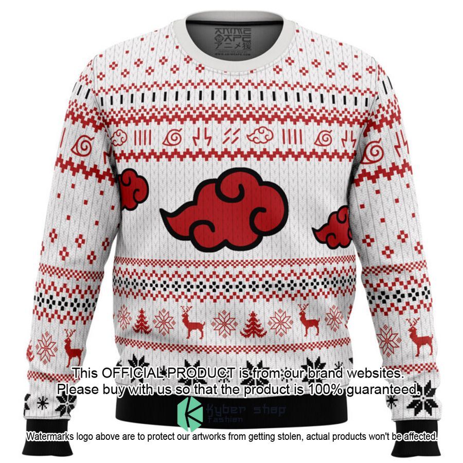 Akatsuki Sign Naruto white Sweater