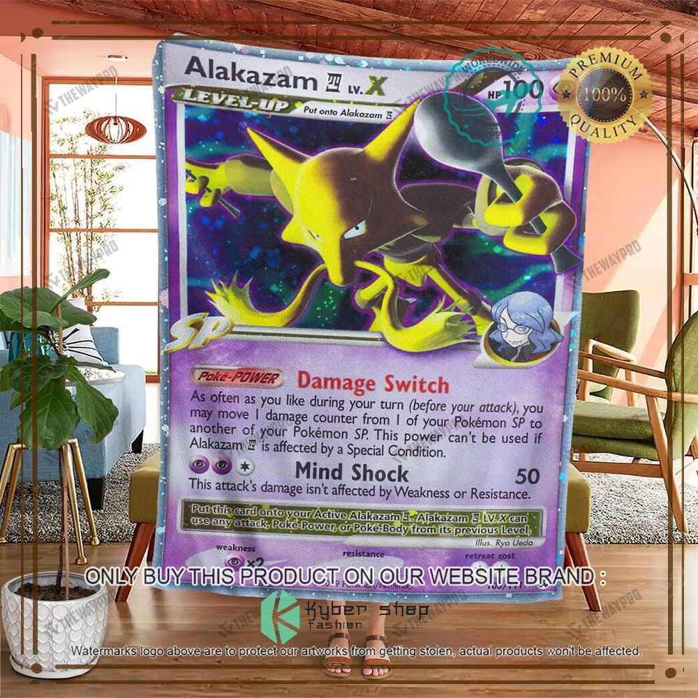 alakazam level x rising rivals anime pokemon blanket 2 59808
