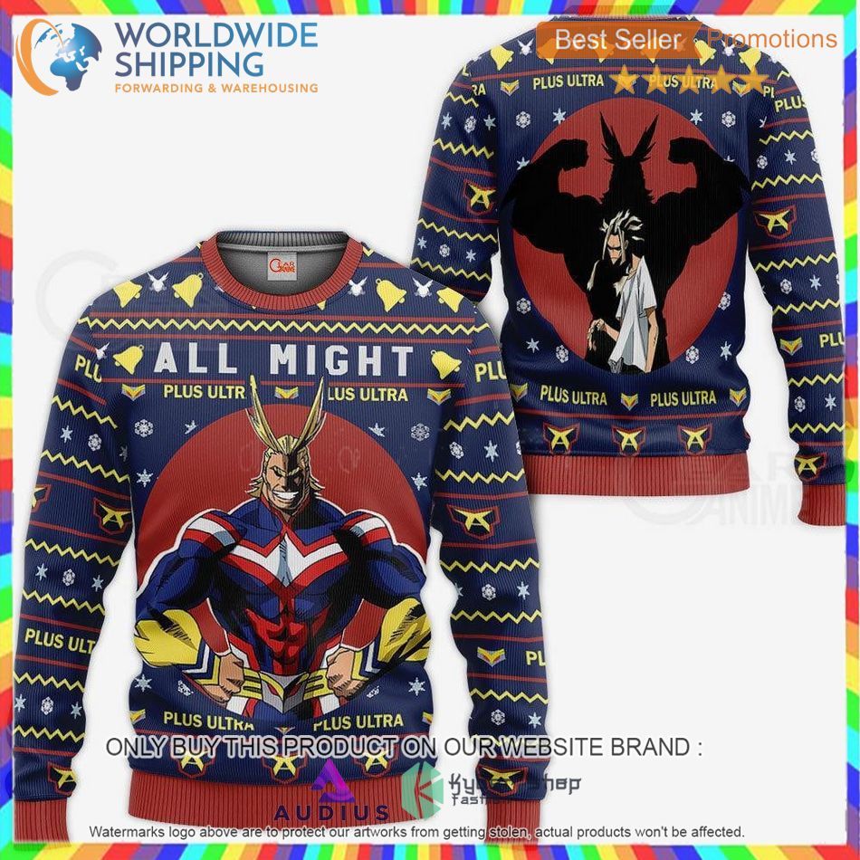 all might my hero academia anime sweater hoodie 1 78839
