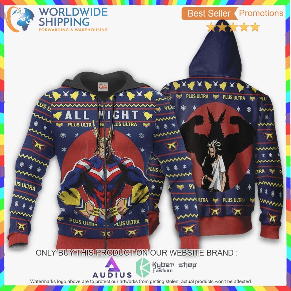 all might my hero academia anime sweater hoodie 2 78404