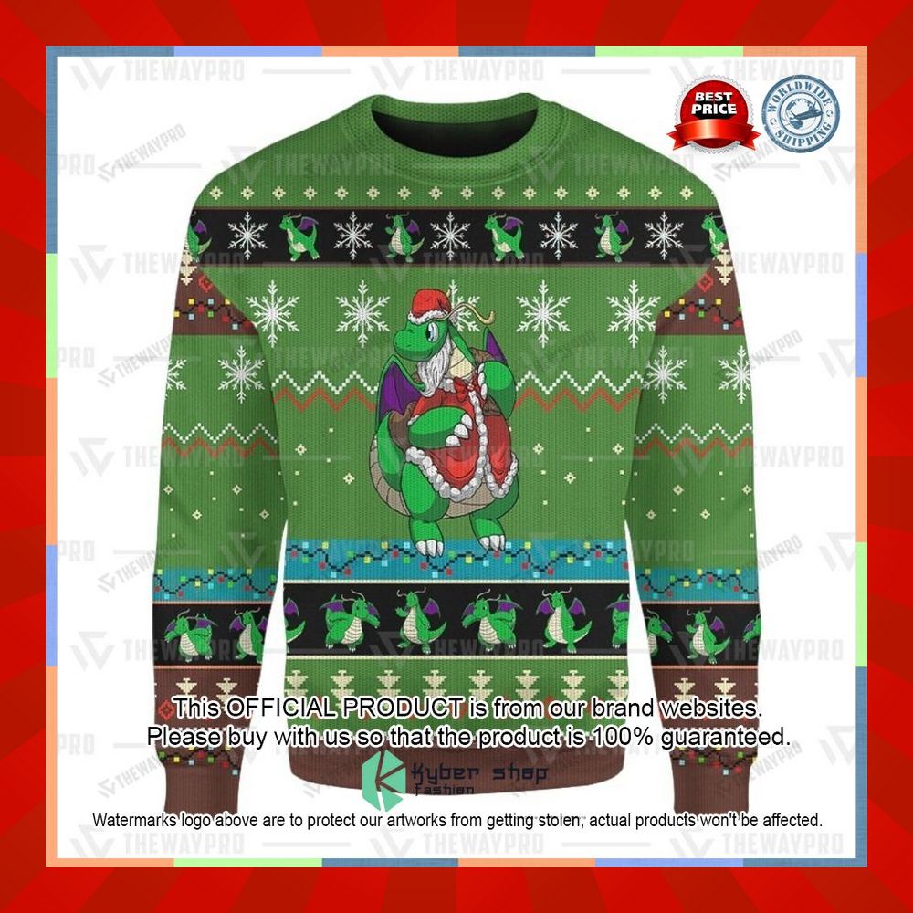 Anime Pokemon Dragonite Christmas Sweater 11 Anime Pokemon Dragonite Christmas Sweater word2