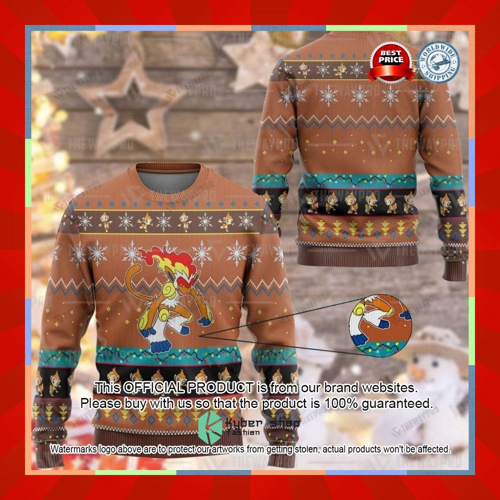 Anime Pokemon Infernape Christmas Sweater 24