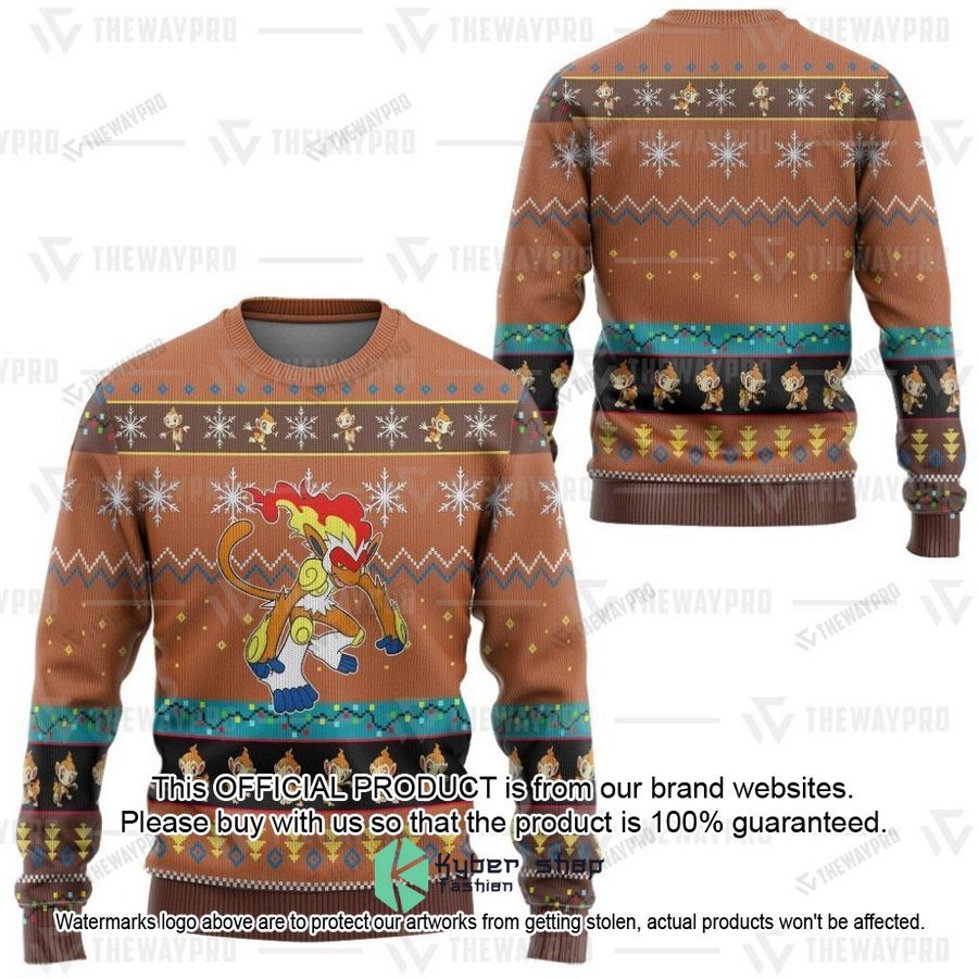Anime Pokemon Infernape Christmas Sweater 37