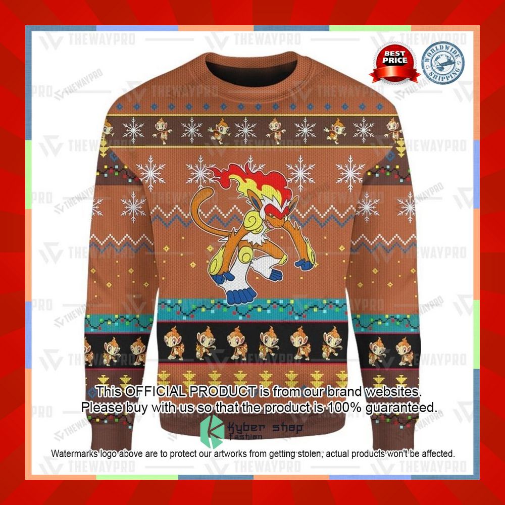 Anime Pokemon Infernape Christmas Sweater 11