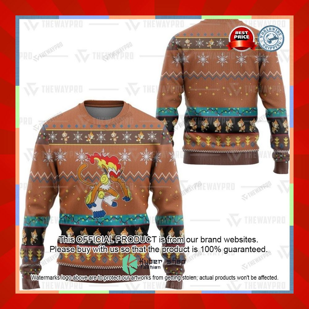 Anime Pokemon Infernape Christmas Sweater 14