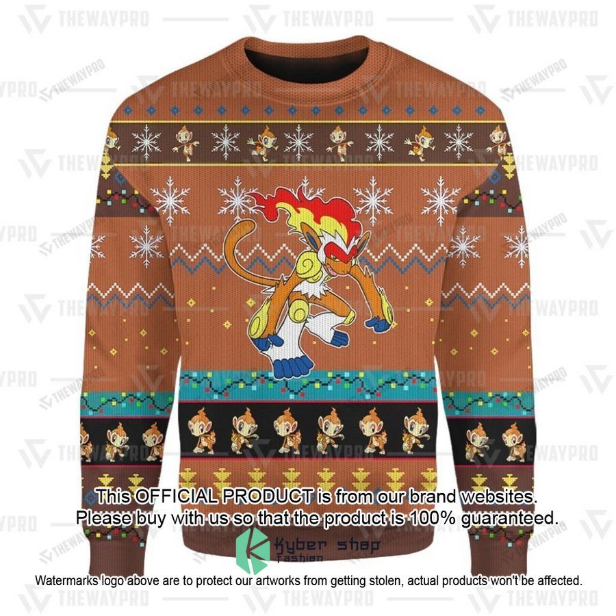 Anime Pokemon Infernape Christmas Sweater 22