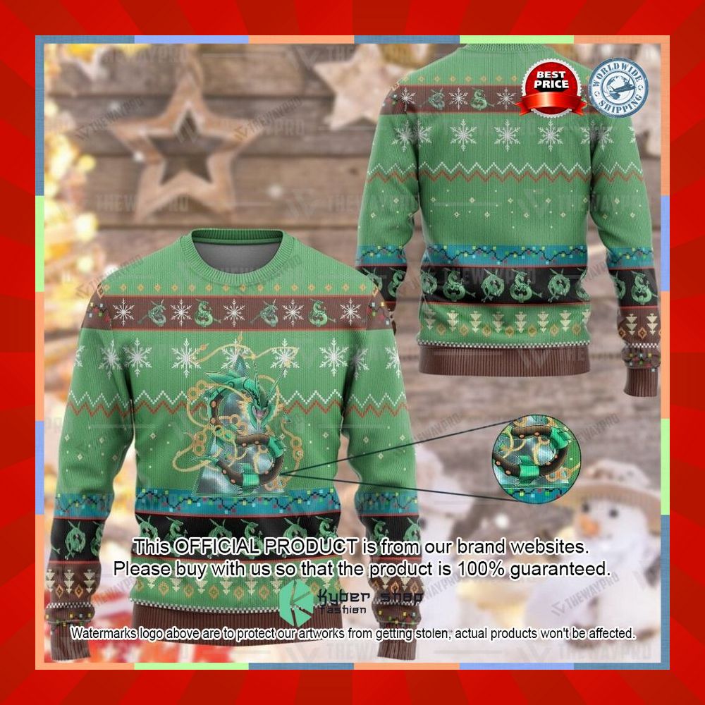 Anime Pokemon Rayquaza Christmas Sweater 7 Anime Pokemon Rayquaza Christmas Sweater word1