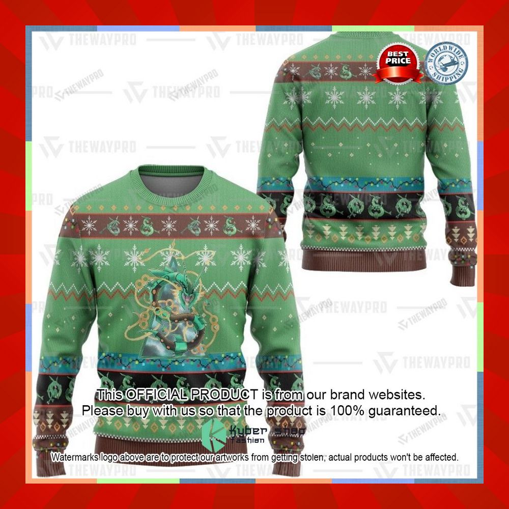 Anime Pokemon Rayquaza Christmas Sweater 8 Anime Pokemon Rayquaza Christmas Sweater word1