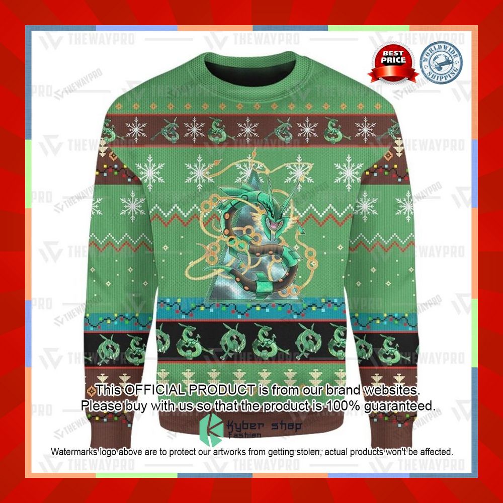 Anime Pokemon Rayquaza Christmas Sweater 11 Anime Pokemon Rayquaza Christmas Sweater word1