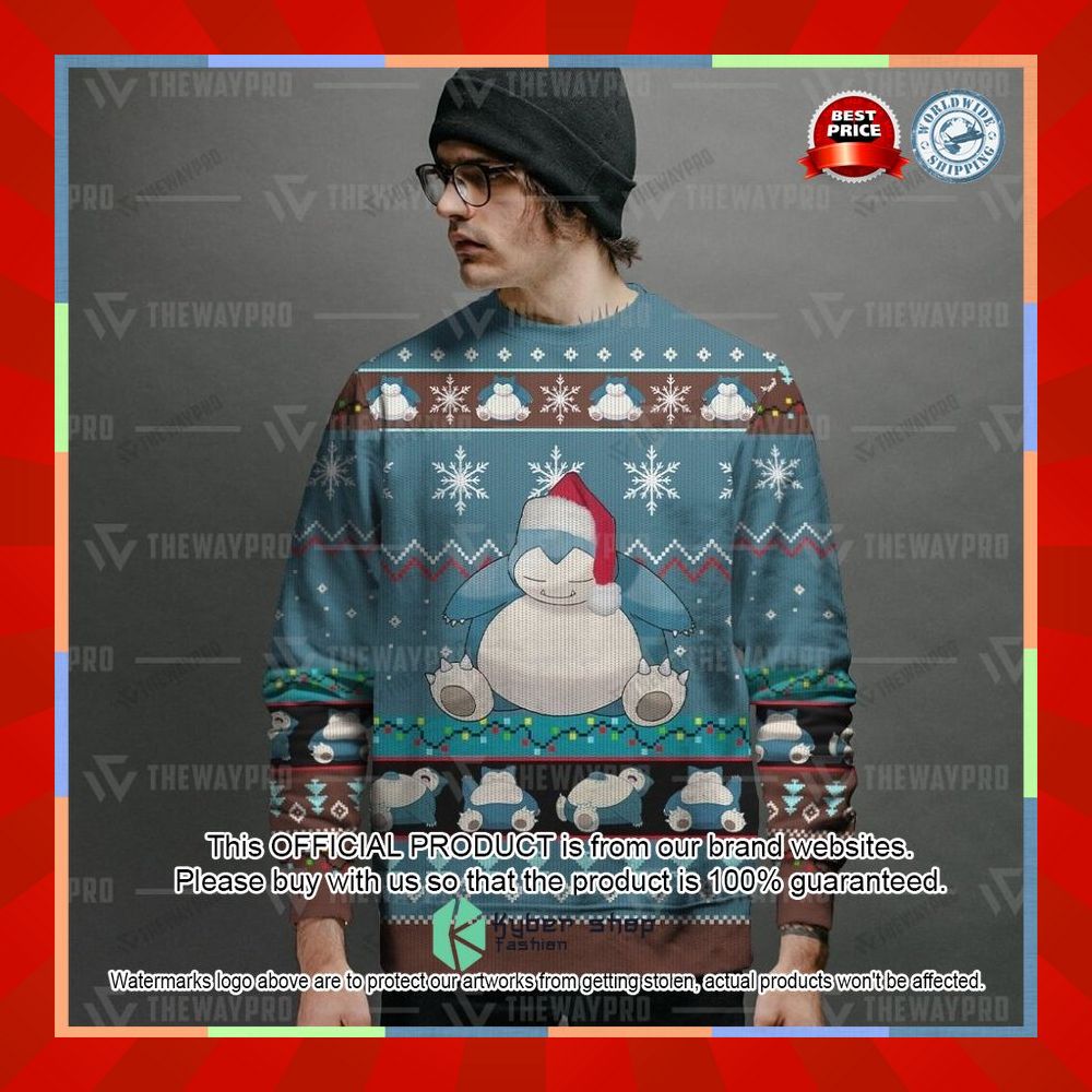 Anime Pokemon Snorlax Christmas Sweater 23