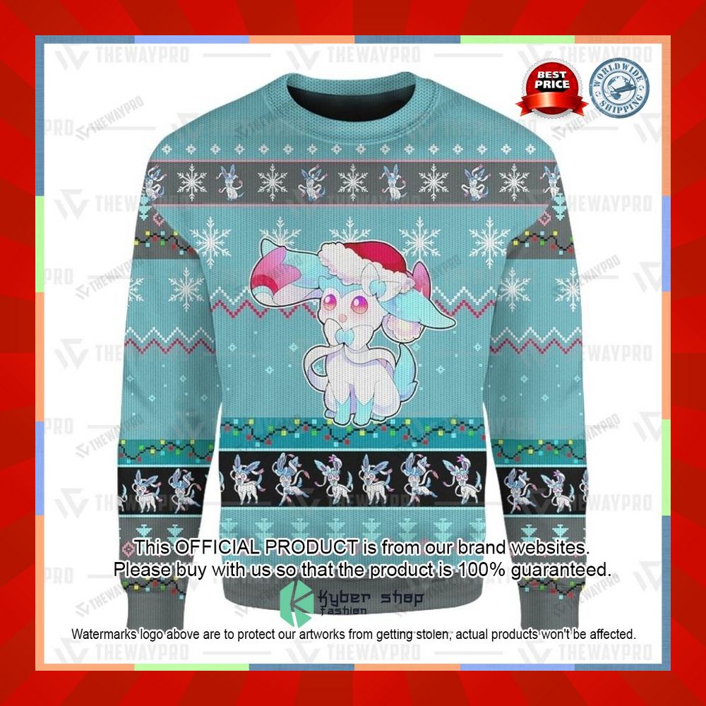 Anime Pokemon Sylveon Christmas Sweater 11 Anime Pokemon Sylveon Christmas Sweater word3