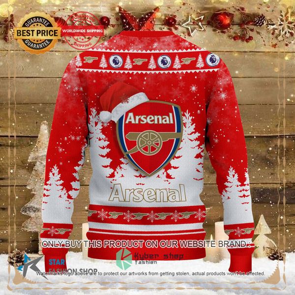 Arsenal Santa Hat Christmas Sweater 6 Arsenal Santa Hat Christmas Sweater word3
