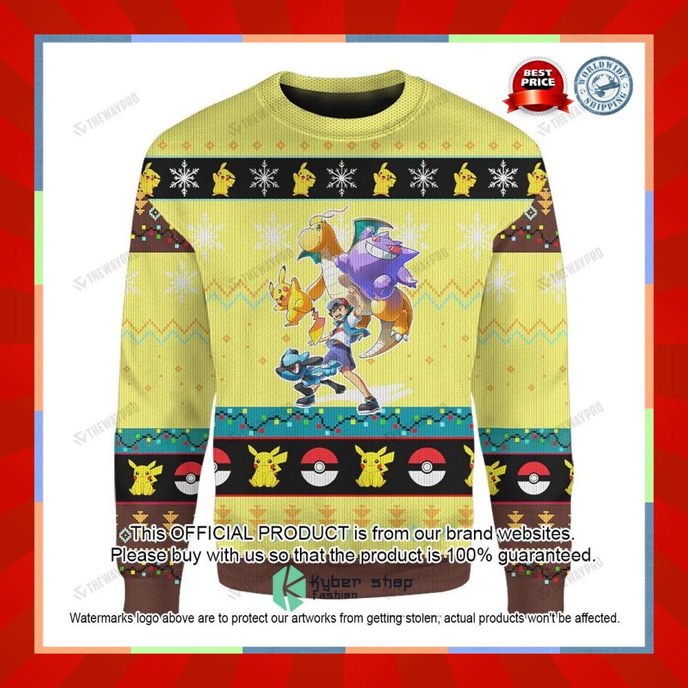Ash's Poke Christmas Sweater 12