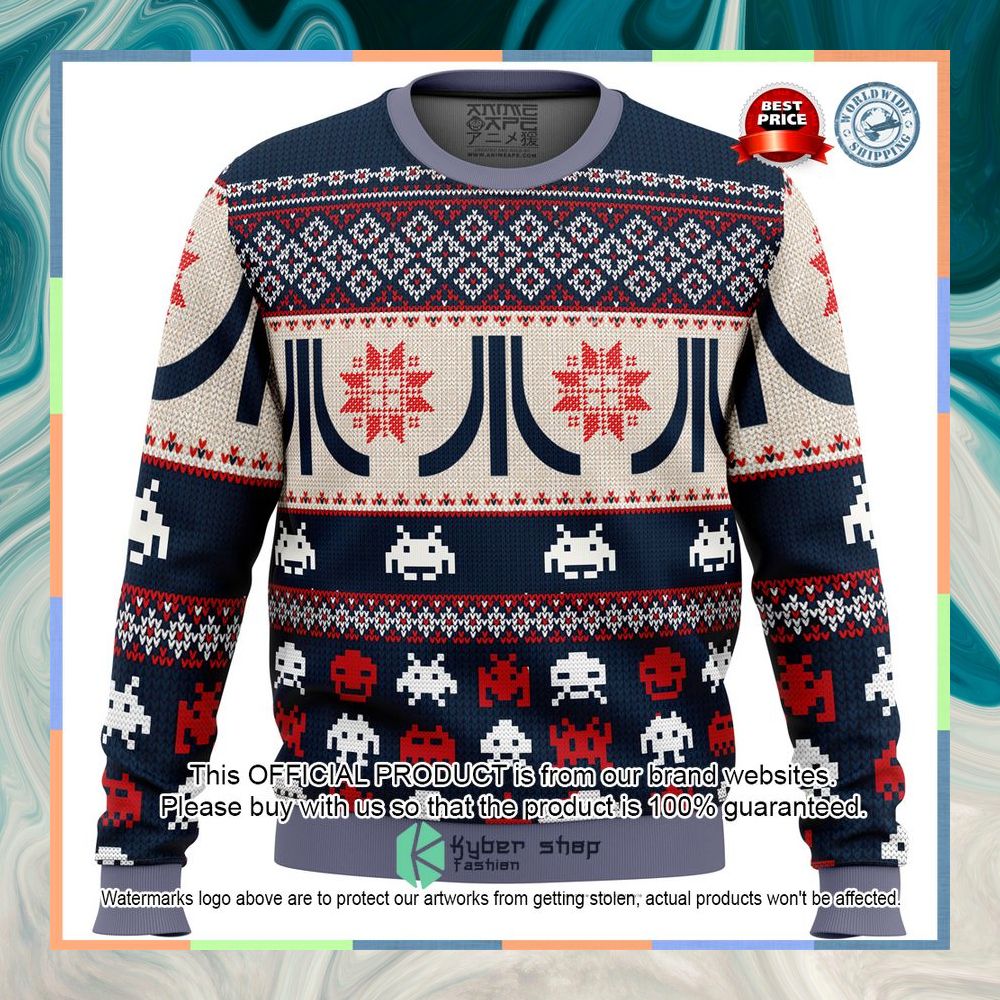 Atari Classic Sweater Christmas 3 Atari Classic Sweater Christmas word1