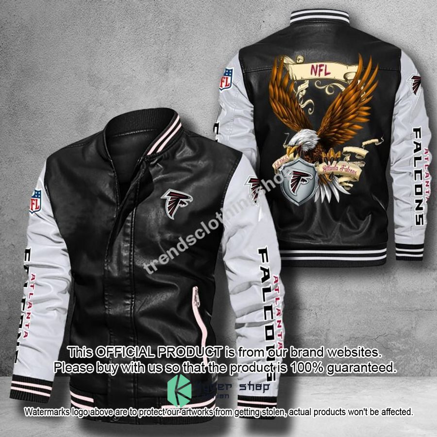 Atlanta Falcons NFL Eagle Leather Bomber Jacket 28