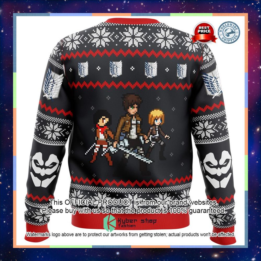 Attack on Titan Colossal Claus Sweater Christmas 4