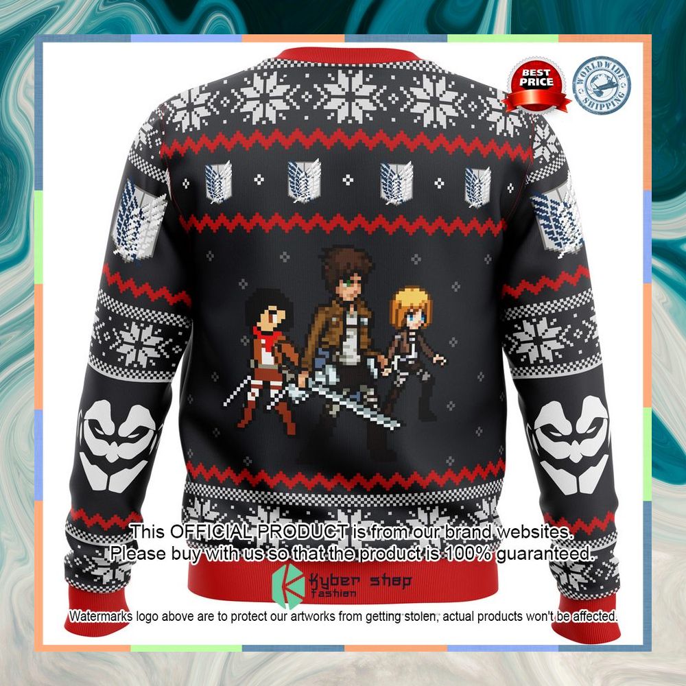 Attack On Titan Colossal Claus Sweater Christmas 11