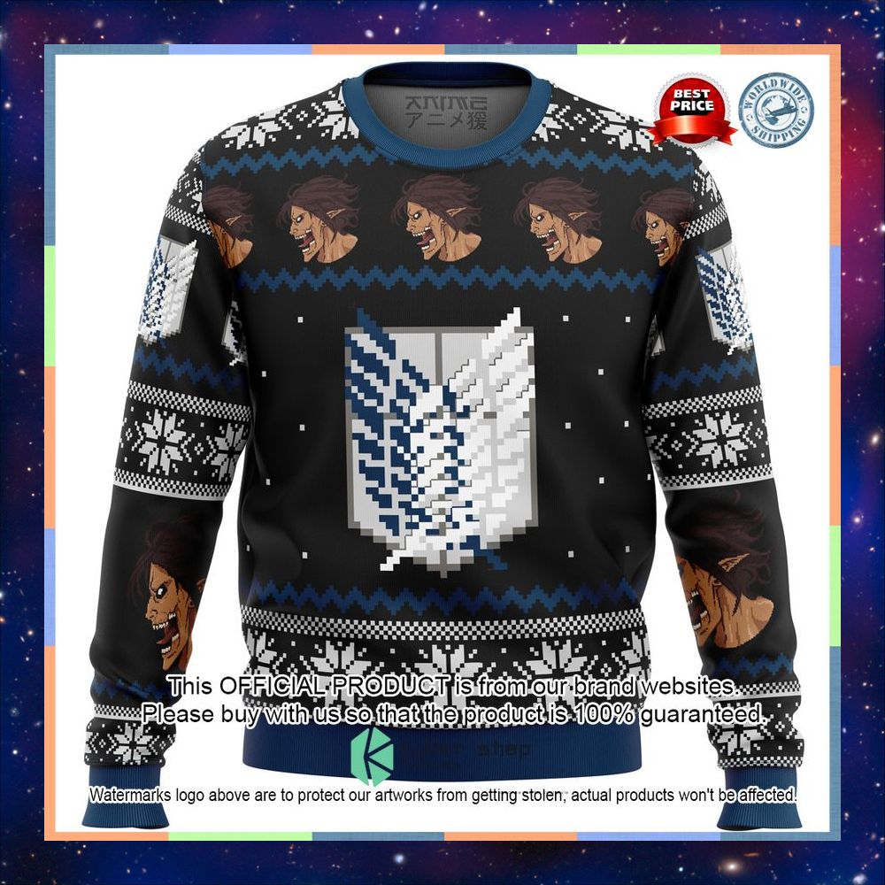 Attack on Titan Survery Corps Sweater Christmas 3