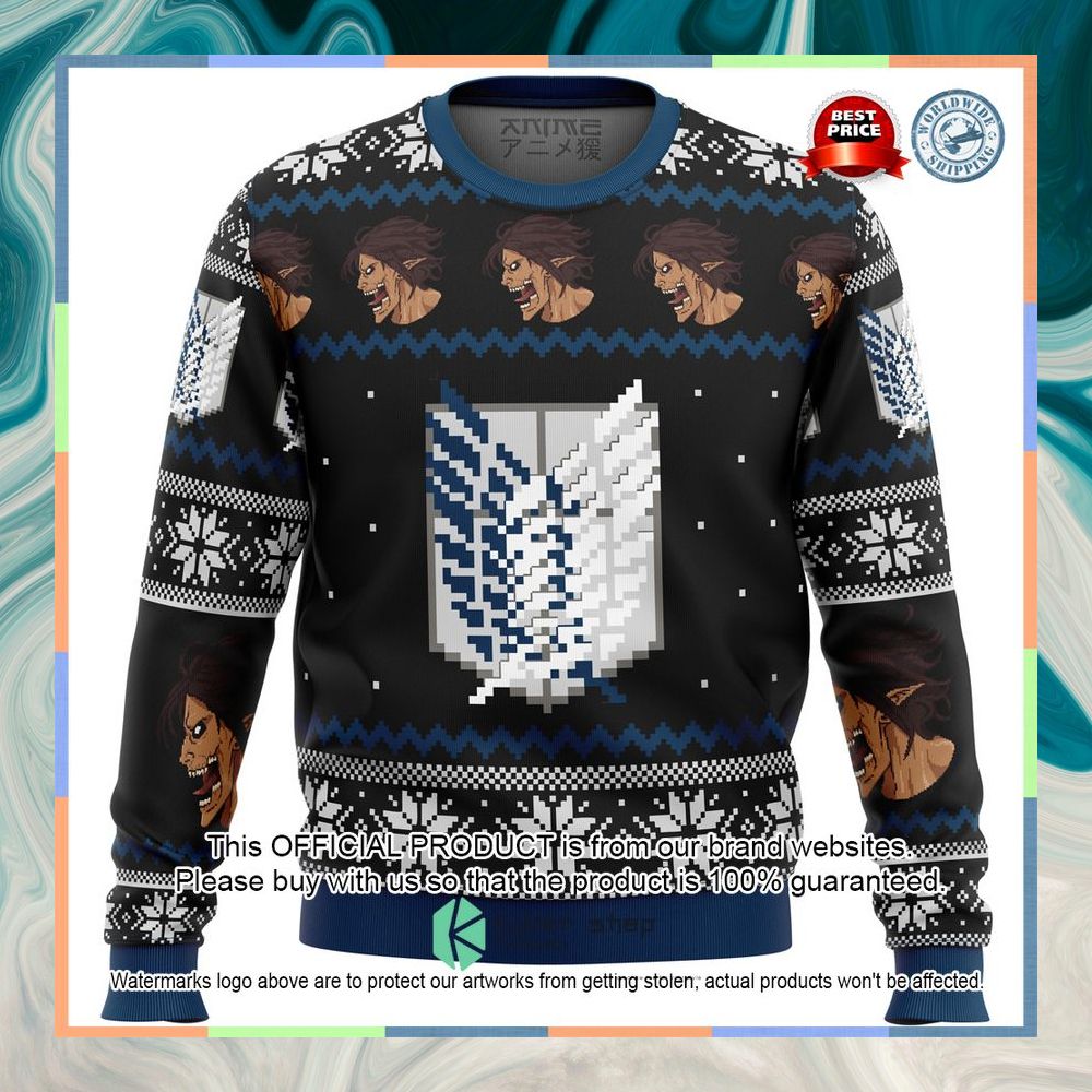 Attack on Titan Survery Corps Sweater Christmas 10
