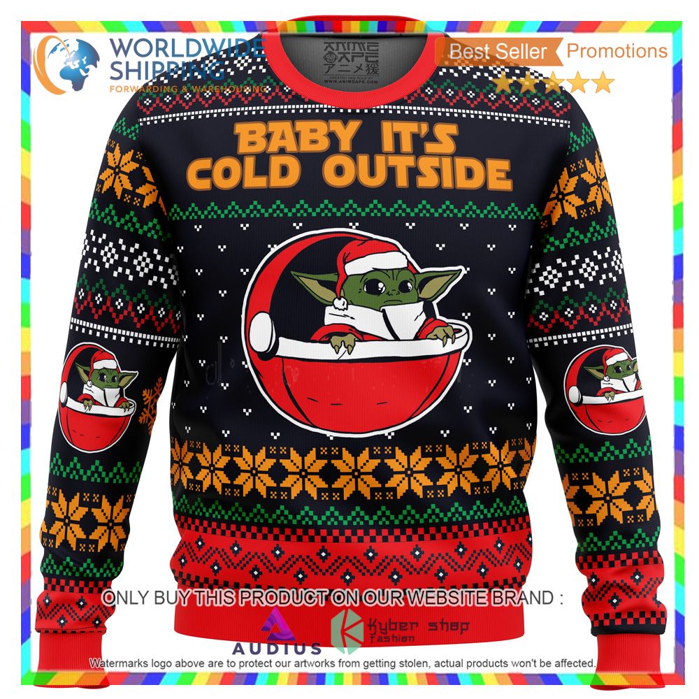 baby its cold outside star wars ugly christmas sweater 2 99480