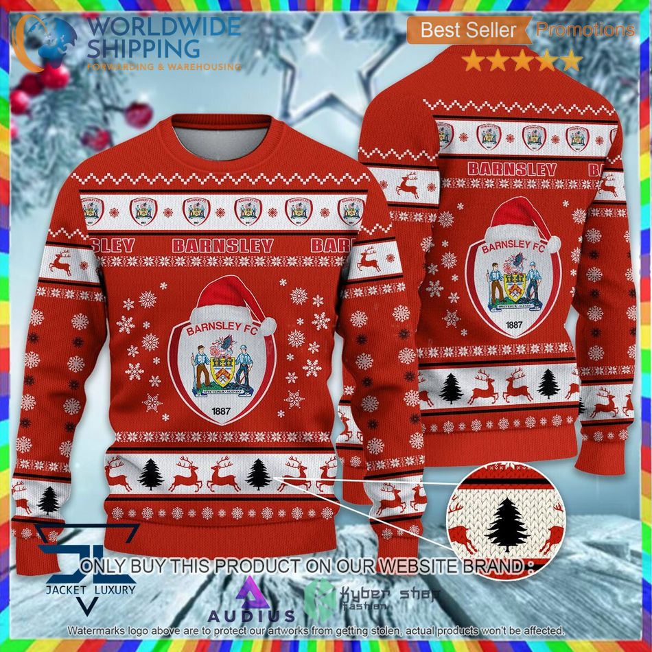 barnsley f c efl ugly christmas sweater 1 29069