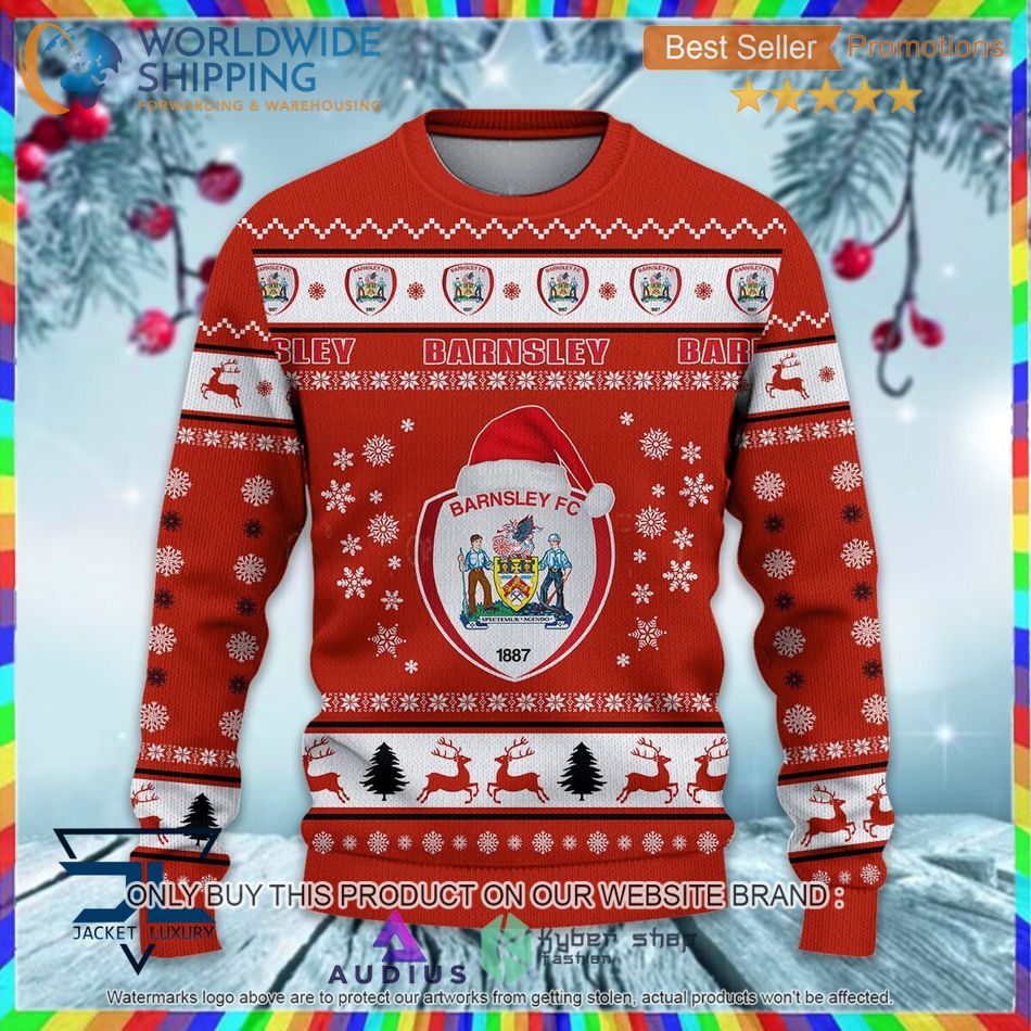 barnsley f c efl ugly christmas sweater 2 22411