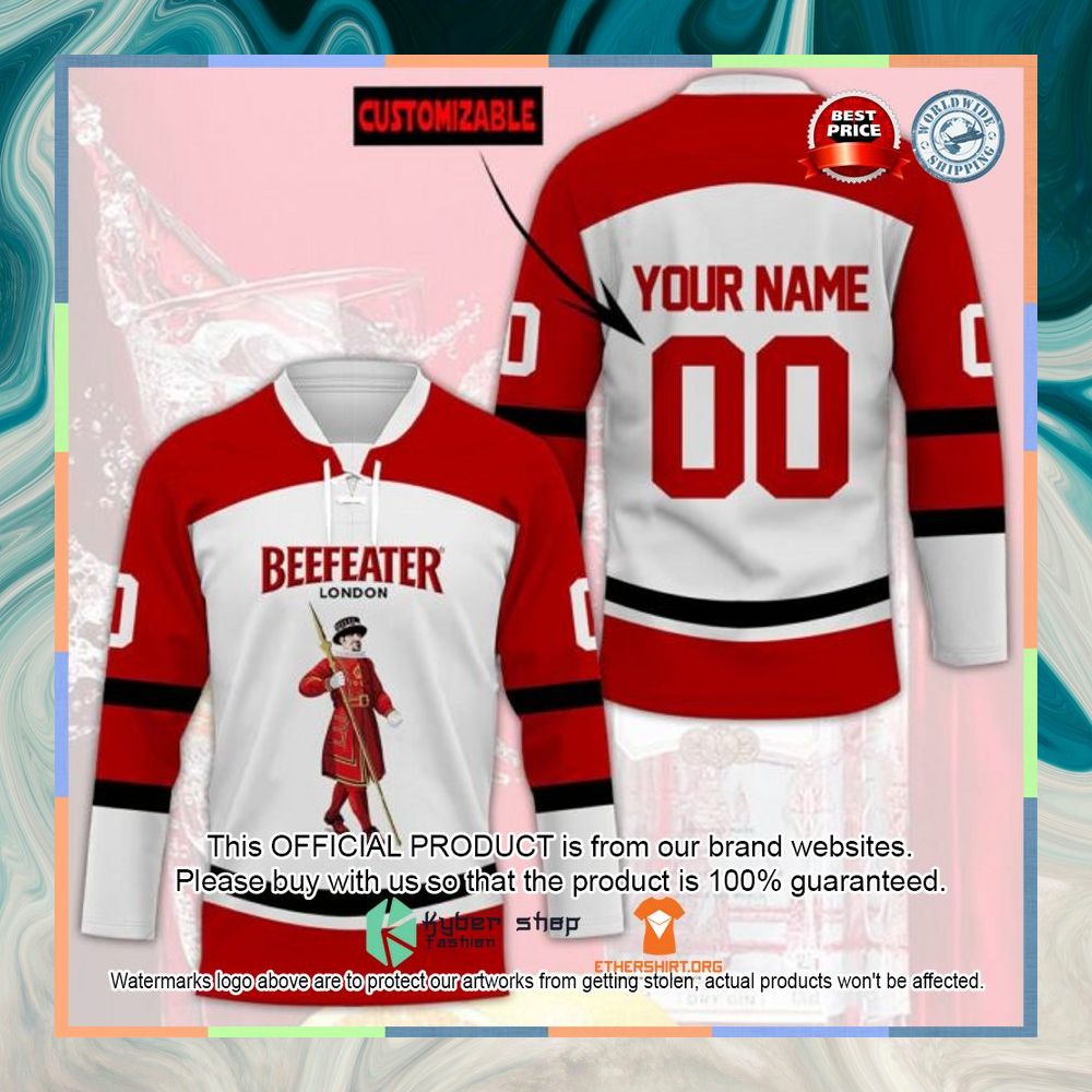 Beefeater London Custom Name Hockey Jersey 3 Beefeater London Custom Name Hockey Jersey word3