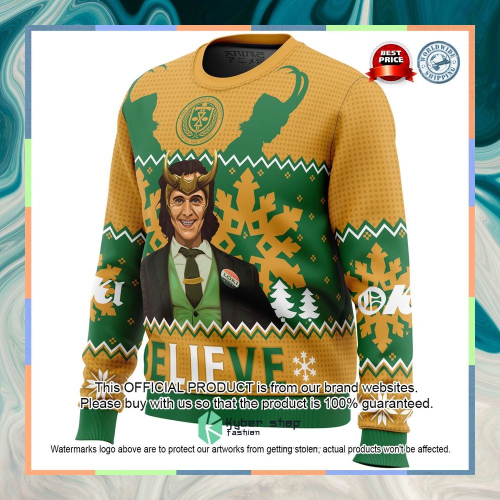 Believe Loki Marvel Christmas Sweater 8 Believe Loki Marvel Christmas Sweater word1