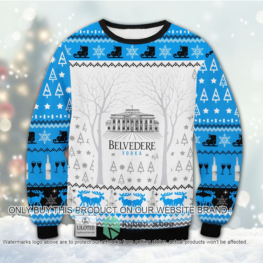 belvedere vodka christmas sweater sweatshirt 1 36980