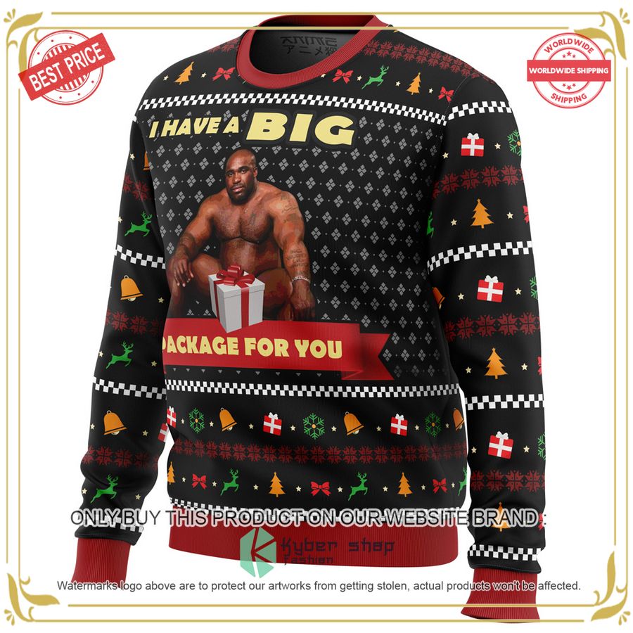 Big Package Barry Wood Meme Christmas Sweater 18 Big Package Barry Wood Meme Christmas Sweater word2