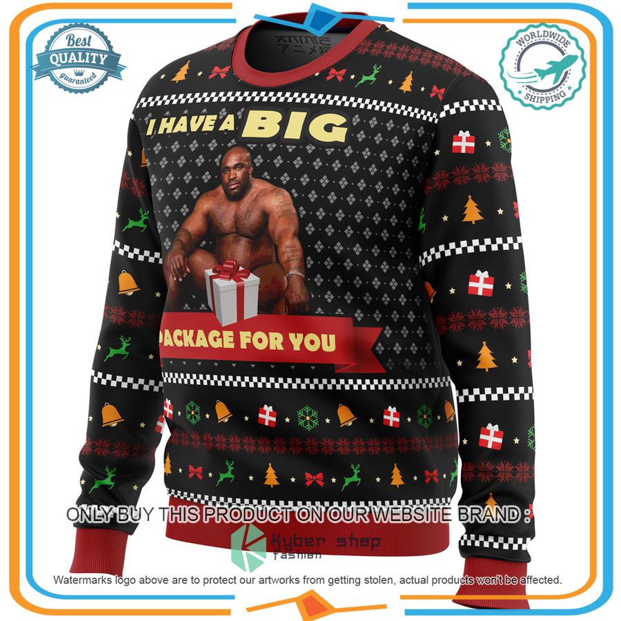 Big Package Barry Wood Meme Christmas Sweater 8 Big Package Barry Wood Meme Christmas Sweater word2