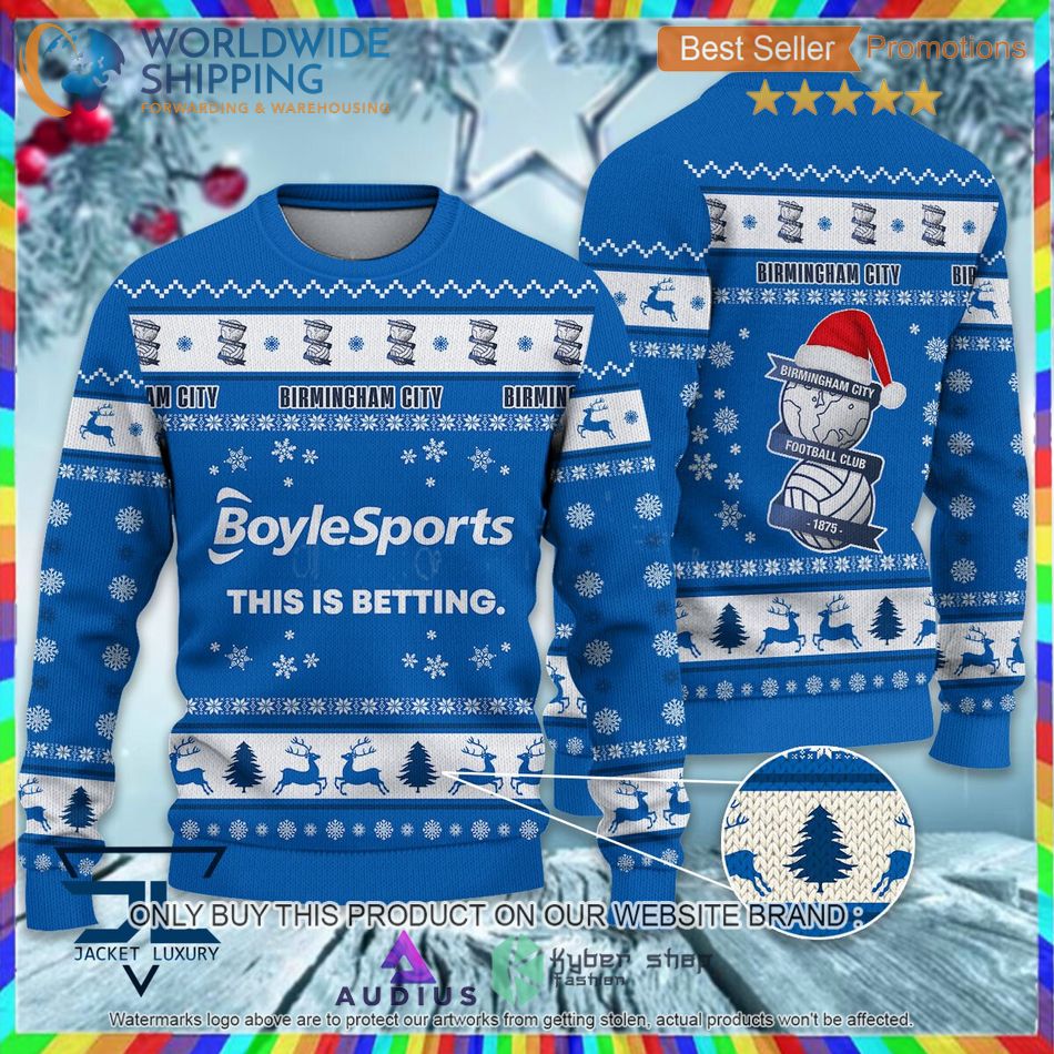 birmingham city f c efl ugly christmas sweater 1 41989