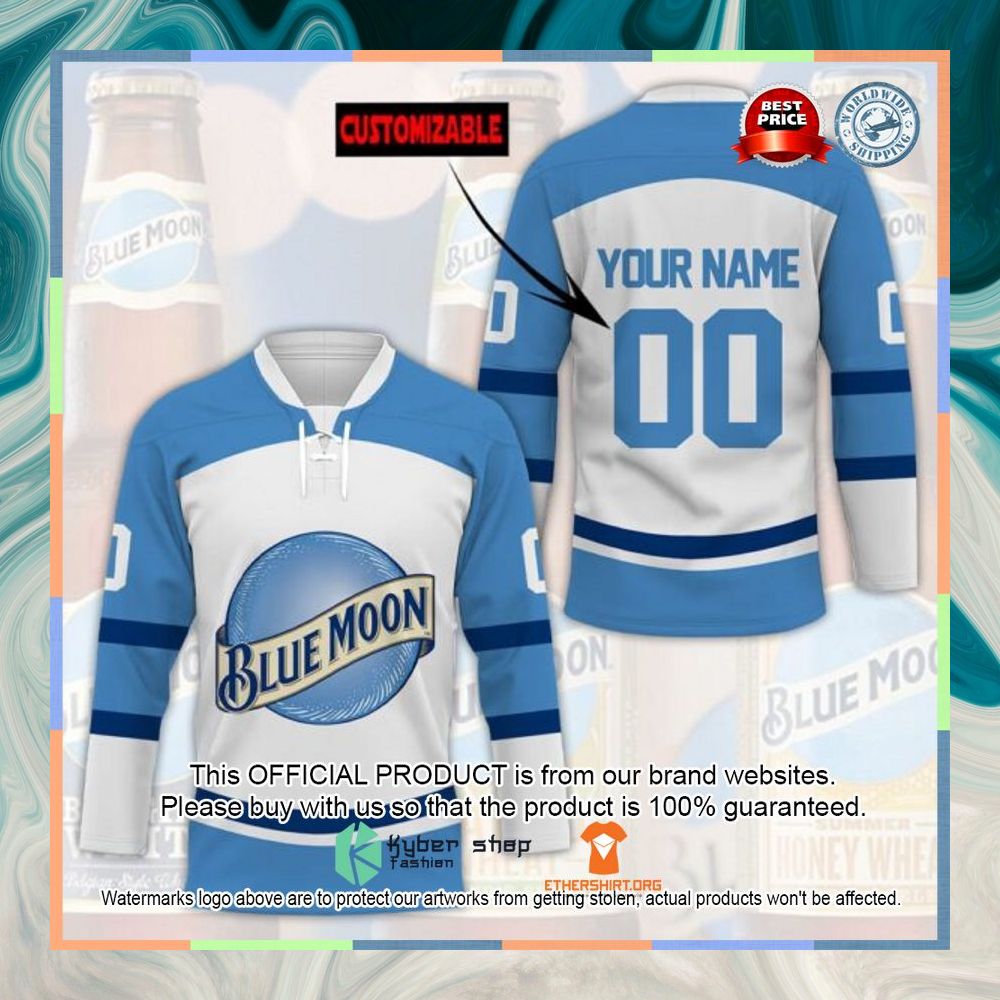 Blue Moon Custom Name Hockey Jersey 3 Blue Moon Custom Name Hockey Jersey word3