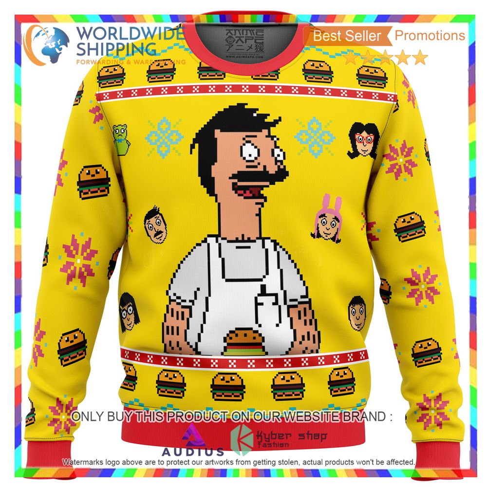 bobs burgers ugly christmas sweater 1 44592