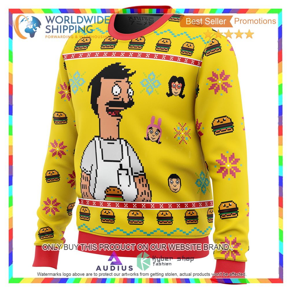 Bob's Burgers Ugly Christmas Sweater 3 bobs burgers ugly christmas sweater 3 59607