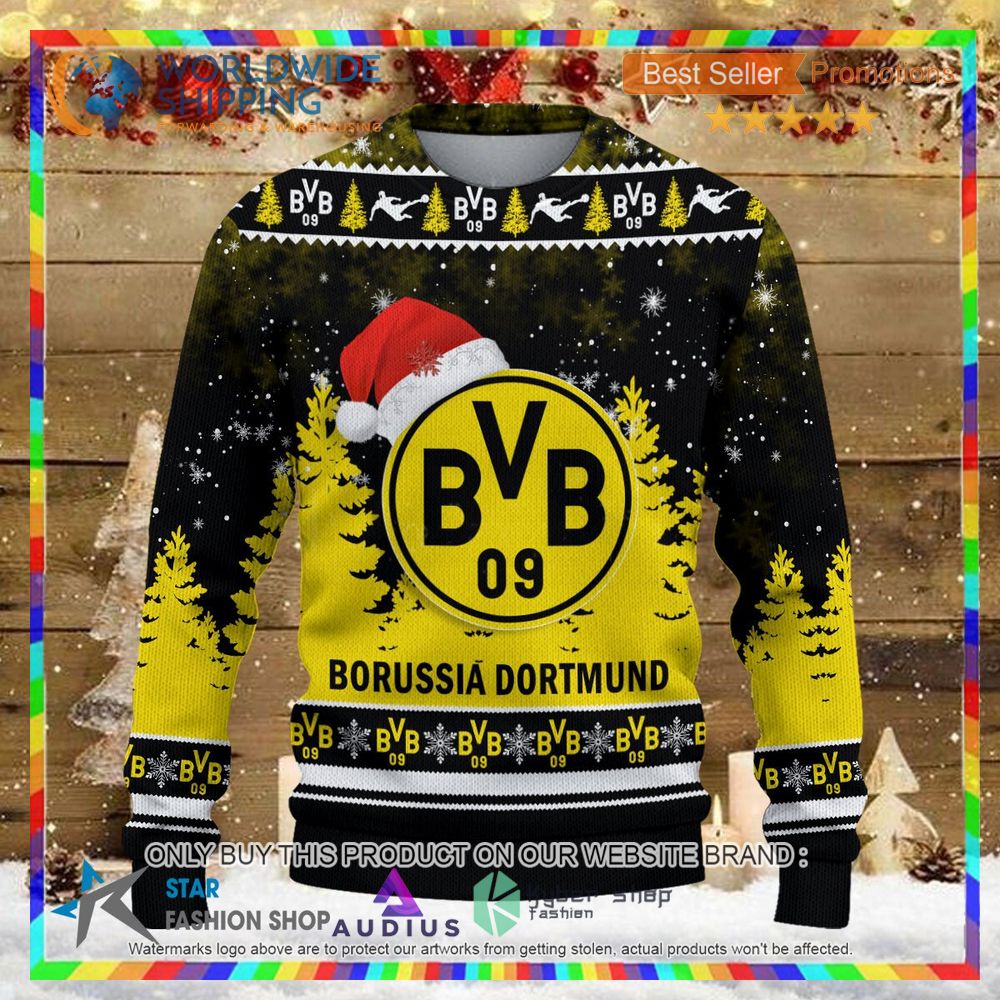 borussia dortmund ii ugly christmas sweater 2 63685