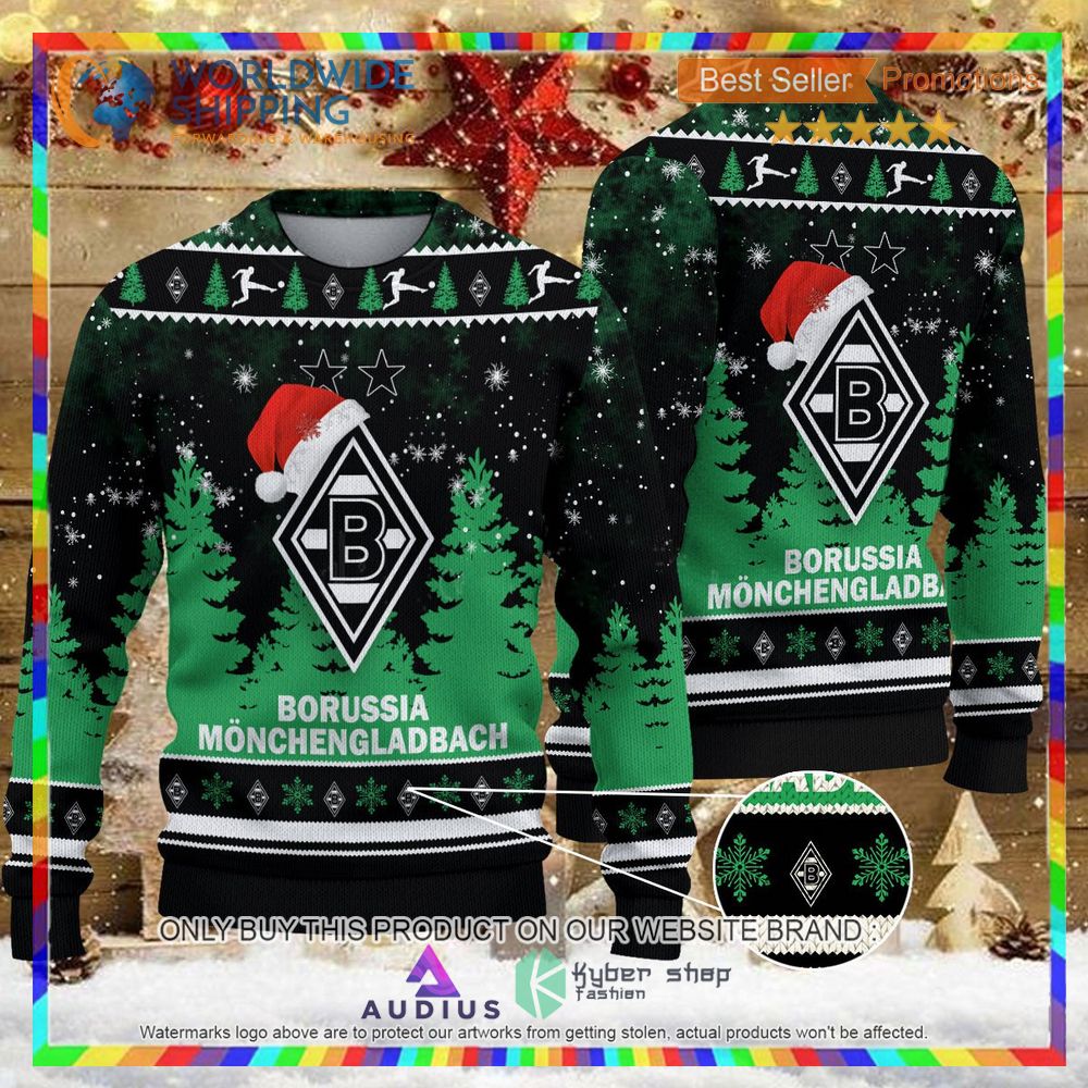 borussia monchengladbach ugly christmas sweater 1 36876
