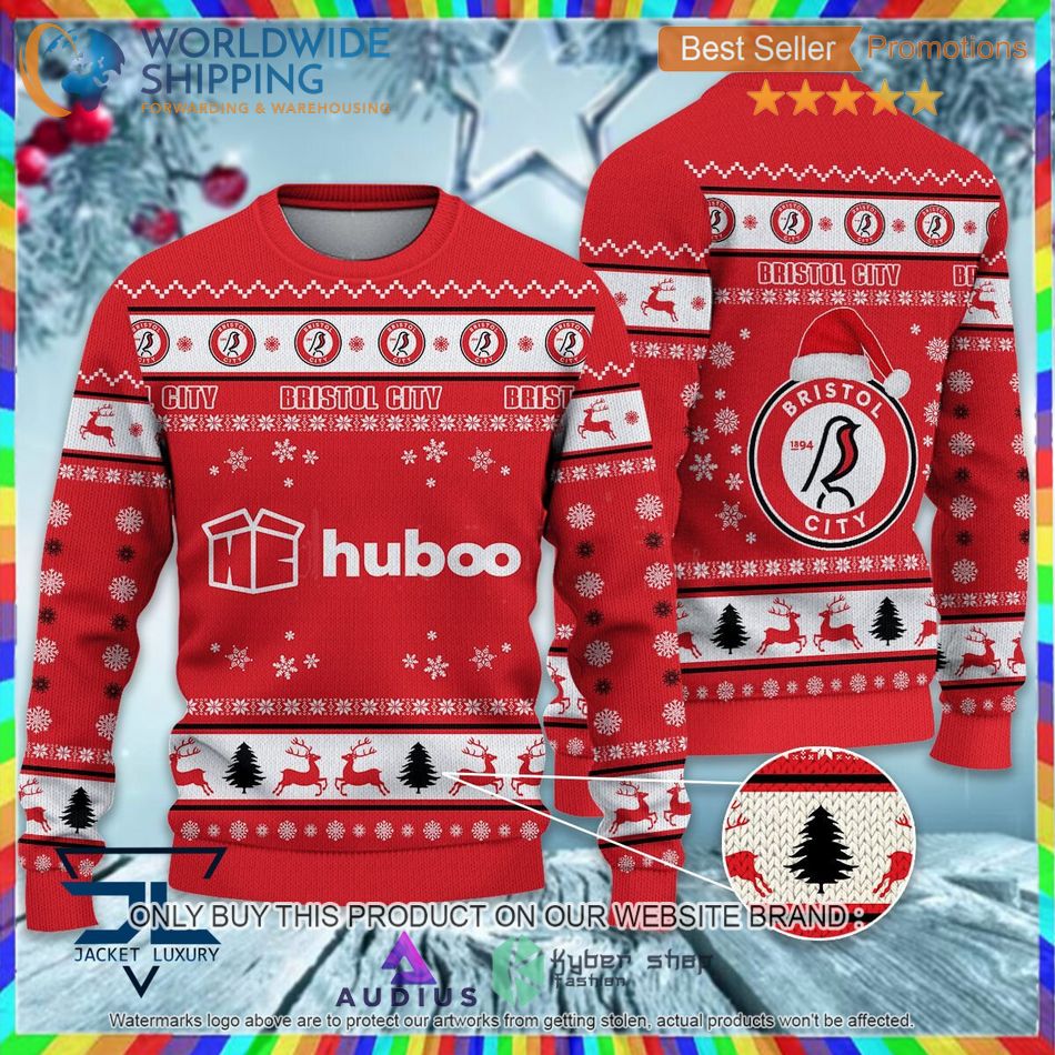 bristol city efl ugly christmas sweater 1 47074