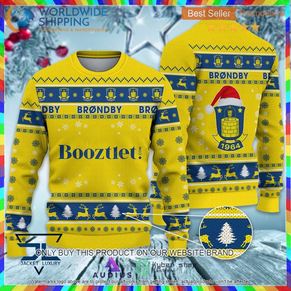 brondby if 1964 super league danish 1st division ugly sweater 1 58052